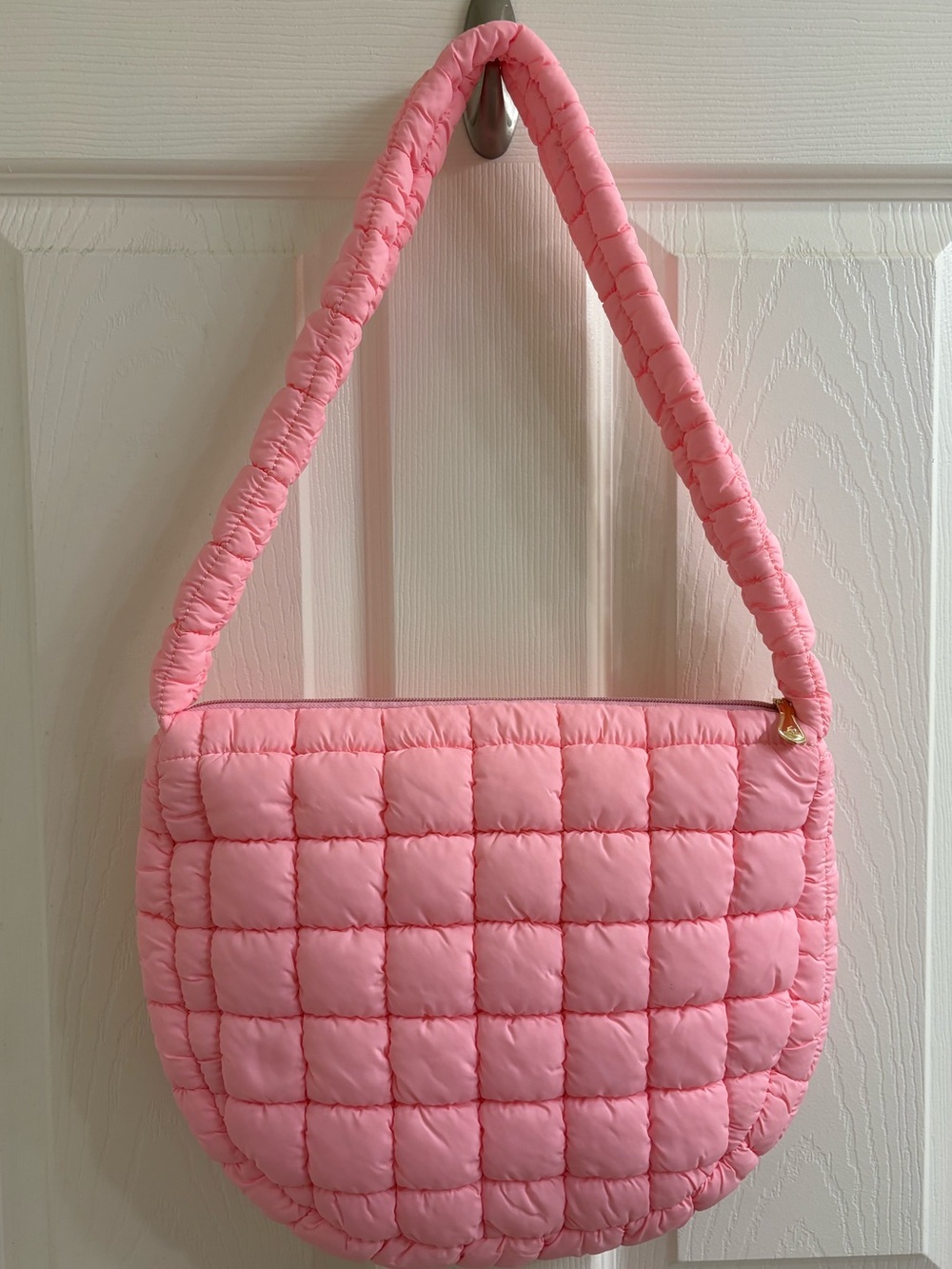 Pink puffer shoulder bag - NWOT